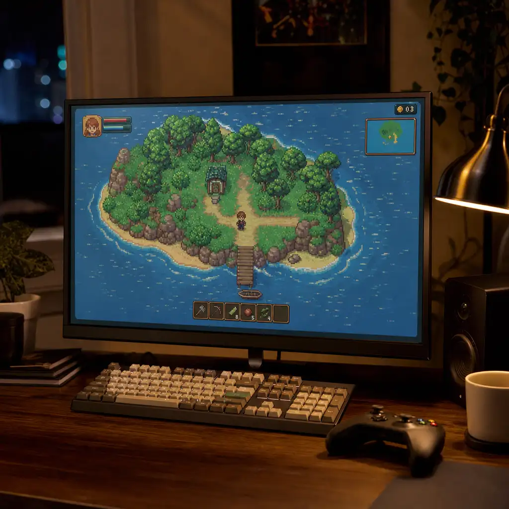 《Echo Isle》登陆 PC:一小时出头,把 2D《塞尔达》的冒险压到最小