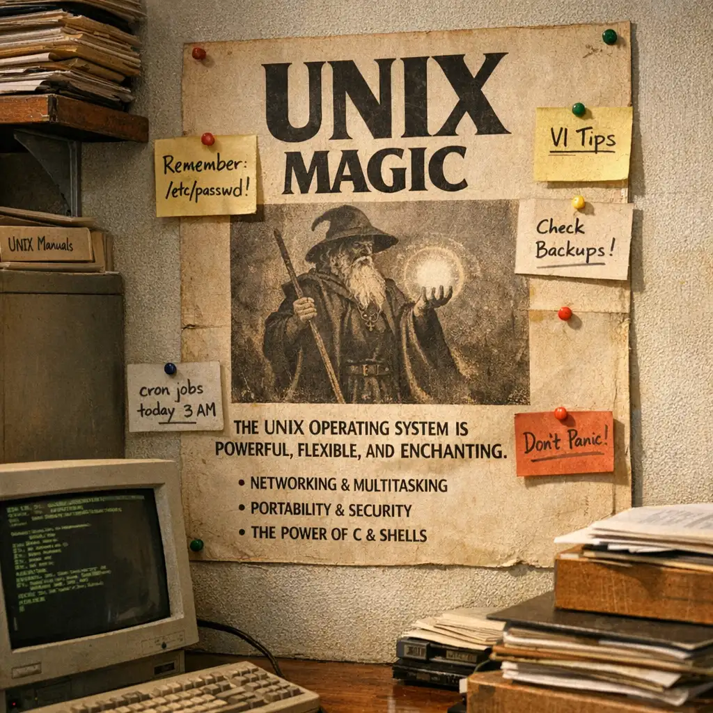 drio/unixmagic:一张 Unix 老海报,被改造成可协作考证的技术史入口