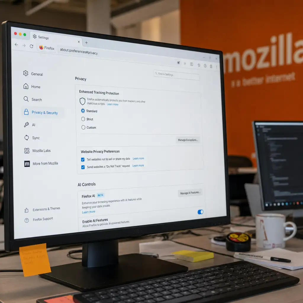 Firefox 的 Project Nova:圆角之外,Mozilla 想把隐私和 AI 开关摆到明处