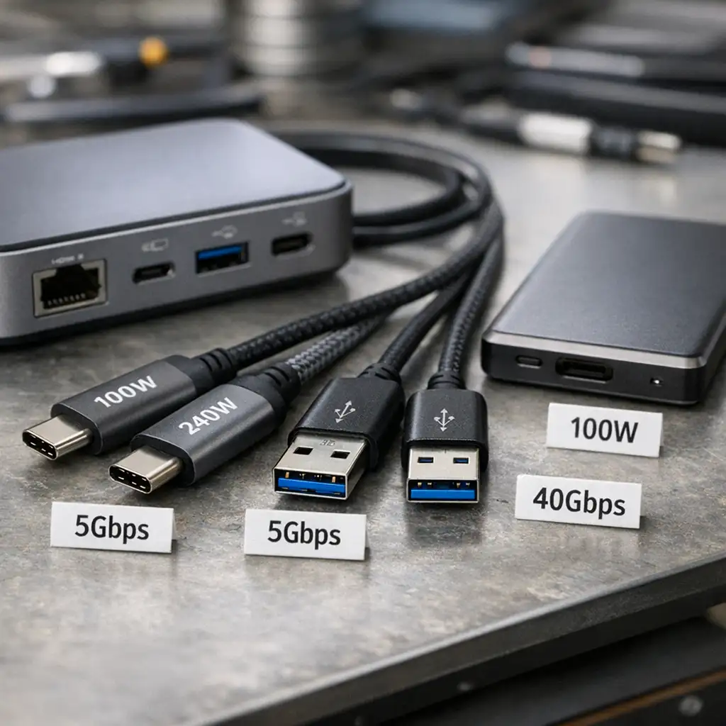 USB-C 统一了接口,却没统一体验:一张速查表暴露的命名烂账