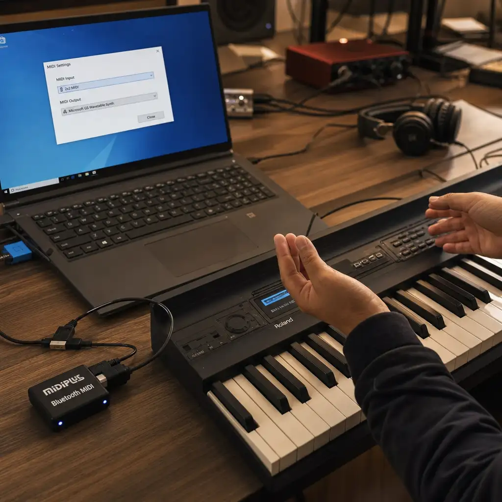 Windows 蓝牙 MIDI 配上却用不了:一个开源小工具补了平台的缝