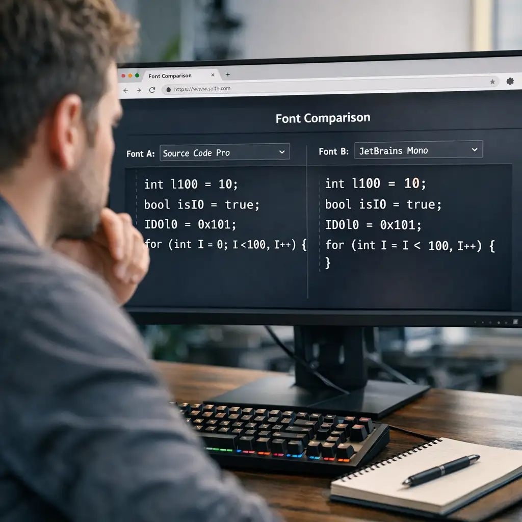 程序员的“找不同”游戏火了:Coding Font 把字体这件小事,做成了效率大事