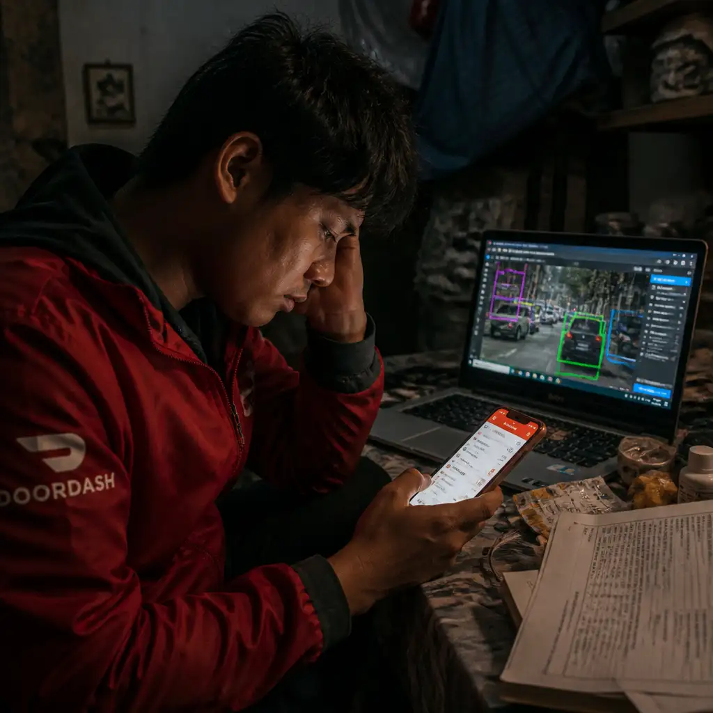 外卖巨头不送外卖改“喂”AI？我在DoorDash的打零工App里，看到了硅谷最冷酷的未来