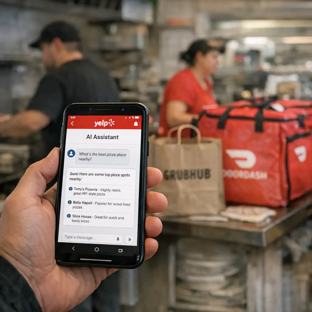 Yelp把AI助手推到App中心:省下搜索步骤,也把交易入口收得更紧