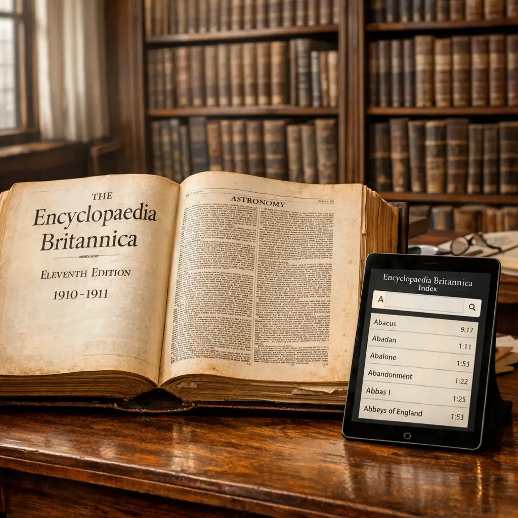 Britannica11.org 把《大英百科》第11版重新做成工具:稀缺的不是旧书,是结构化整理