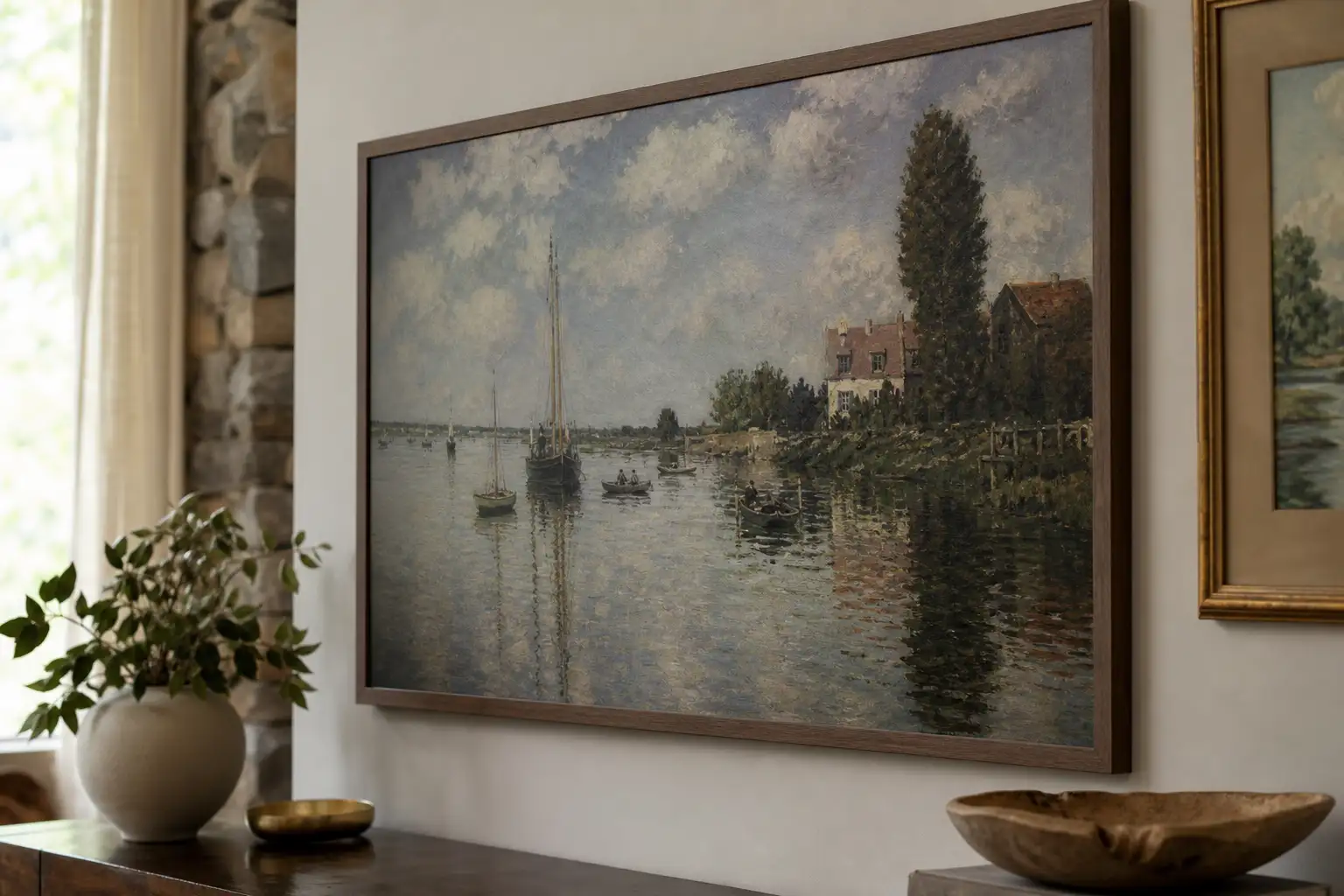 三星Frame画壁电视降到698美元:客厅装饰划算,画质账没还清