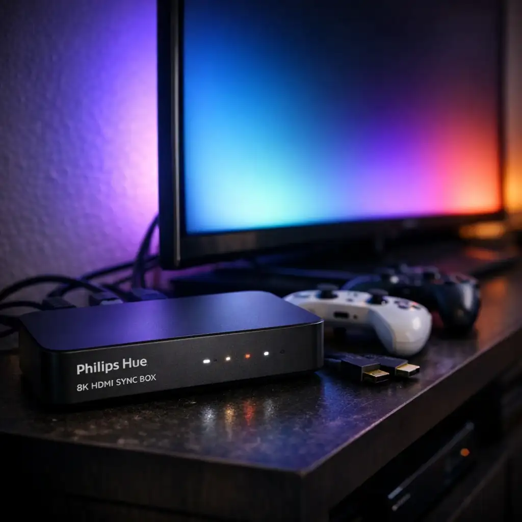 Hue Sync Box 8K 降到 269.49 美元:七折能买,但别忽略 Hue 生态门槛