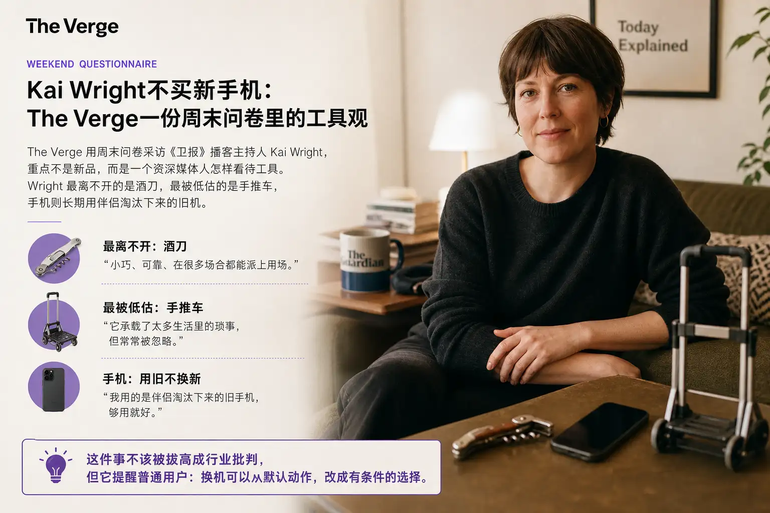 Kai Wright不买新手机:The Verge一份周末问卷里的工具观