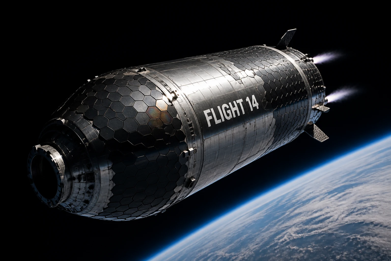SpaceX星舰第14飞首入275公里轨道：单发熄火与两级坠海背后的登月死结