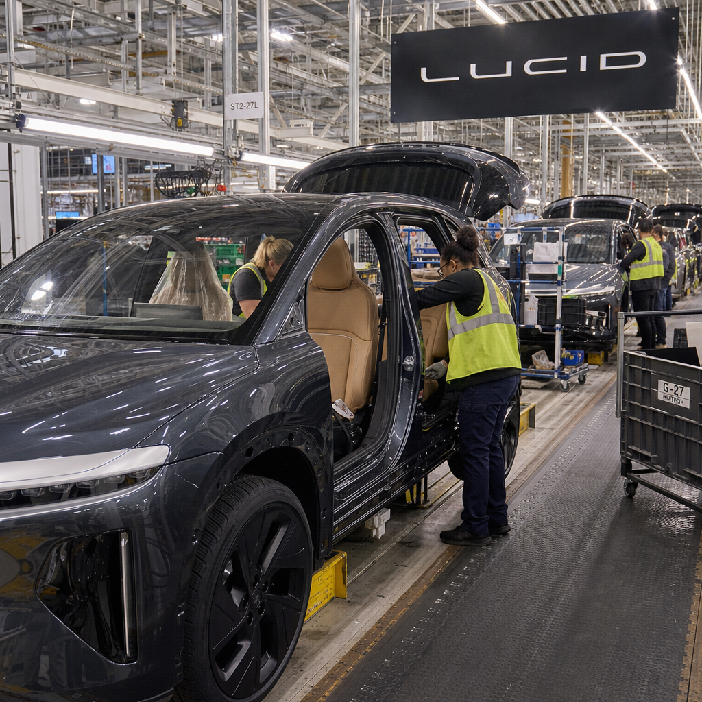 Lucid撤回2026年指引:座椅停产是短痛,库存和需求才是硬题