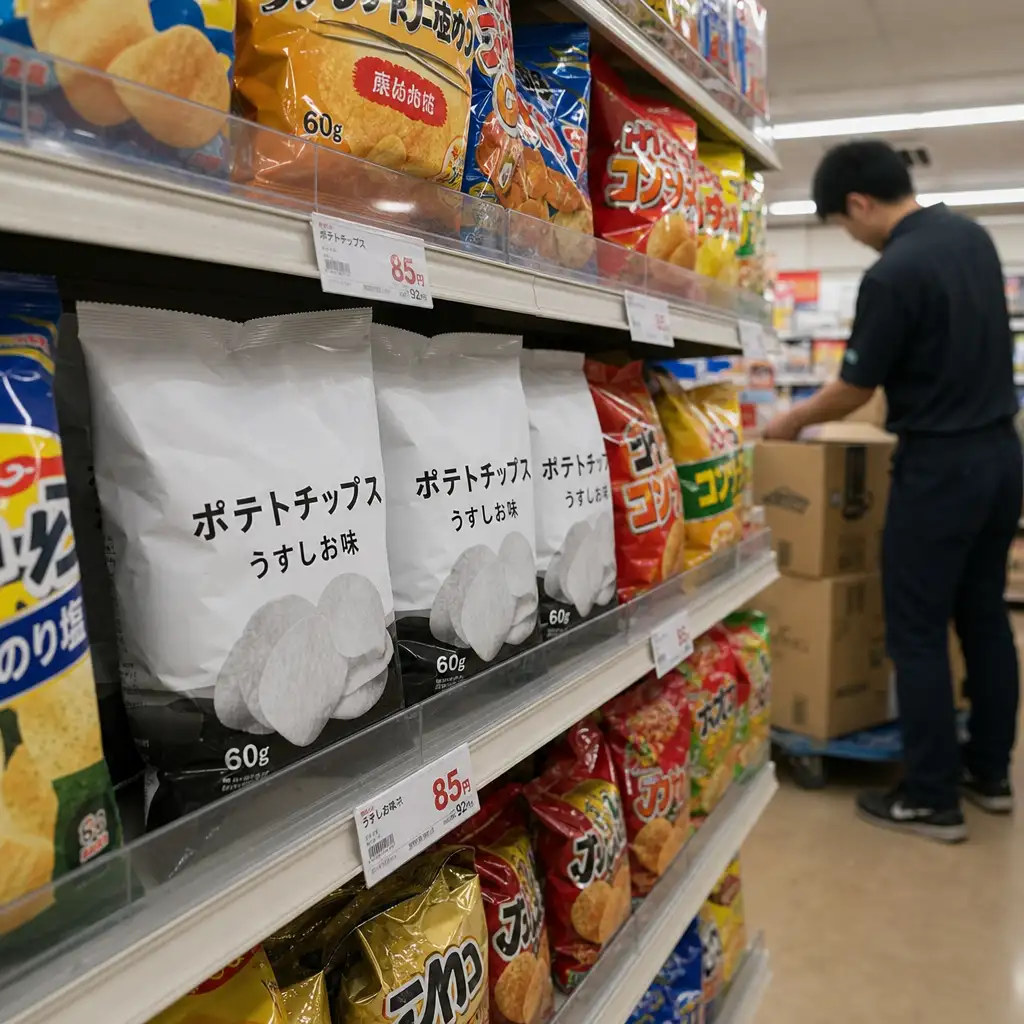 Calbee薯片改黑白包装:日本石脑油短缺已传到货架前
