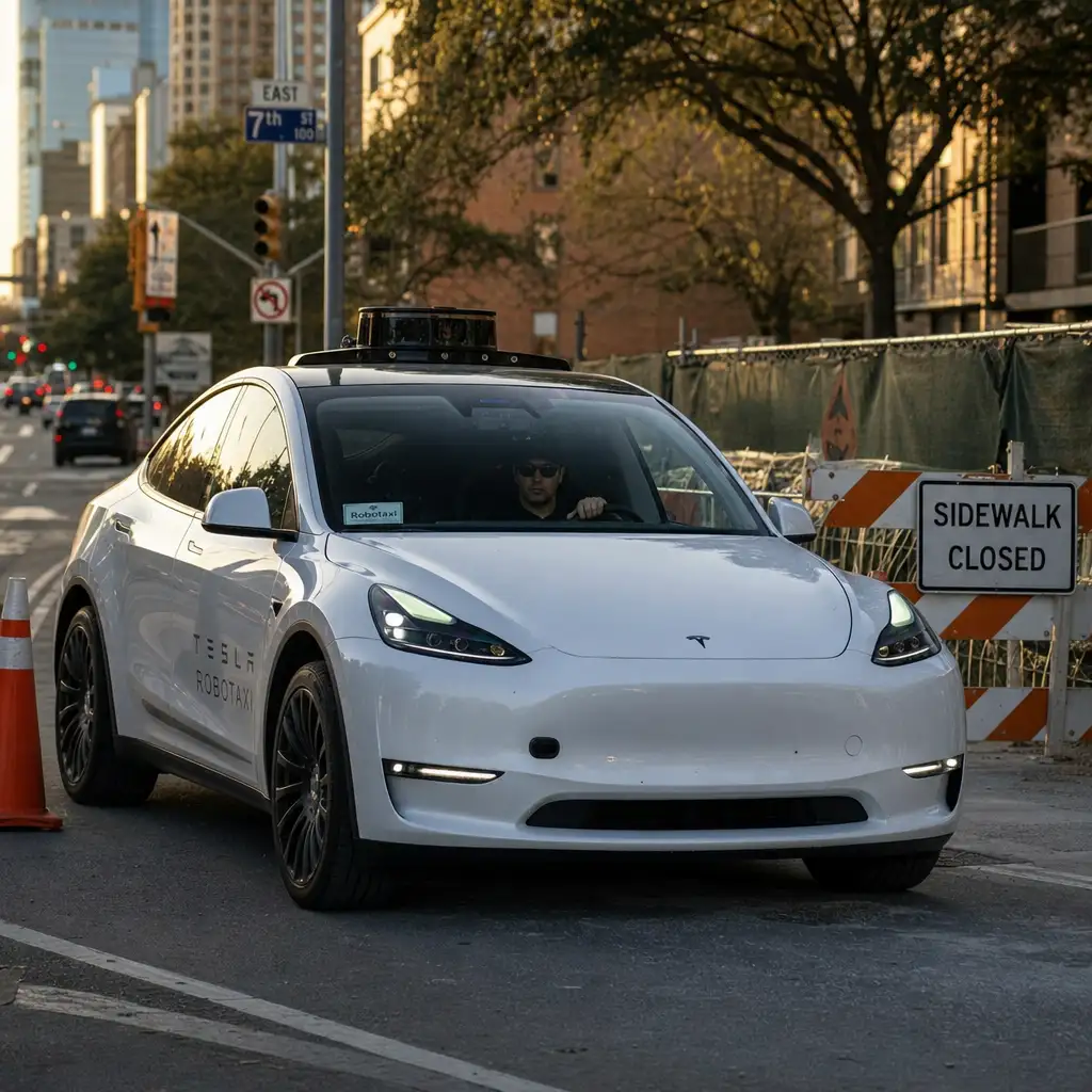 特斯拉Robotaxi两起远程接管碰撞曝光,慢扩张背后是安全冗余考题