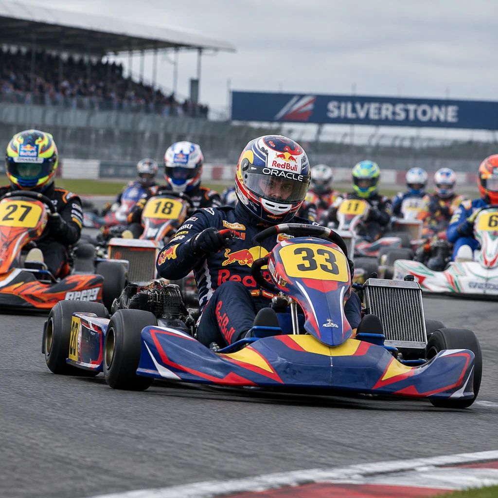 Red Bull策划Max vs 100卡丁车秀:Verstappen首圈超64人提前终结悬念