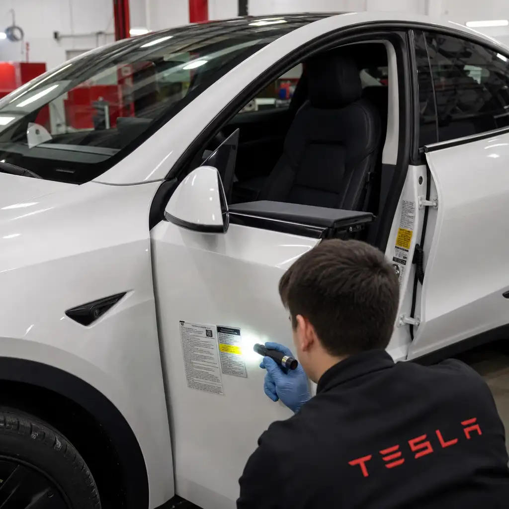 特斯拉召回 14575 辆 Model Y：这次 OTA 救不了一张贴纸