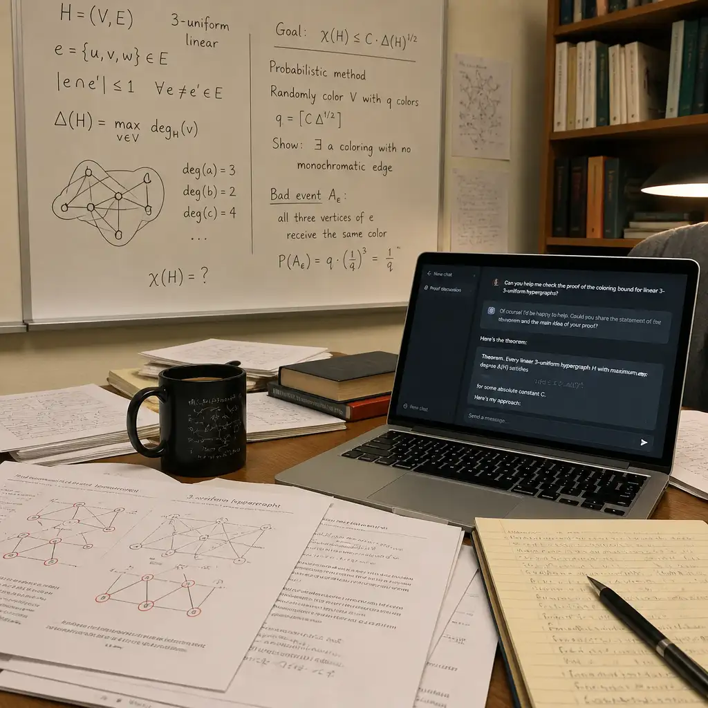 AI 真把一道前沿数学题做出来了:超图拉姆齐问题被攻破,信号比“会做题”更强