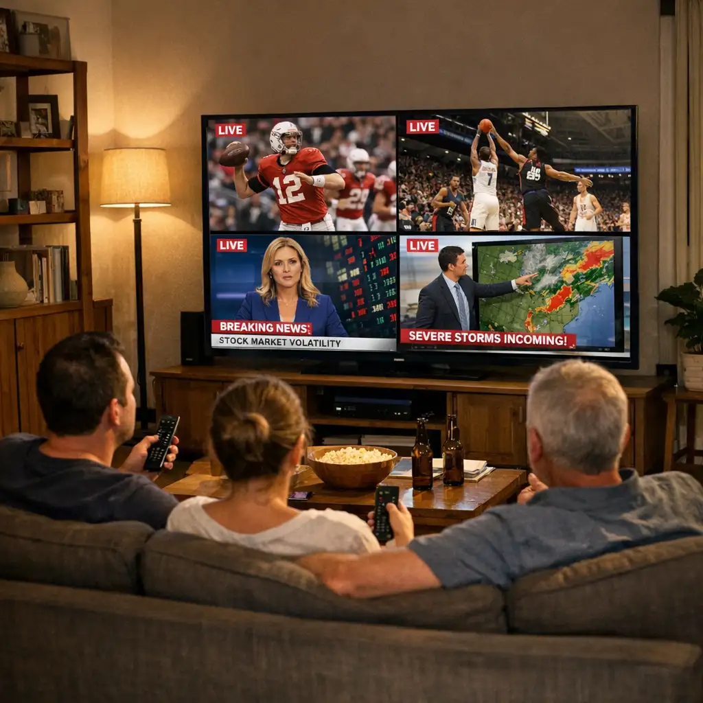 YouTube TV 多画面放开自定义:关键不是分屏,而是谁来选频道