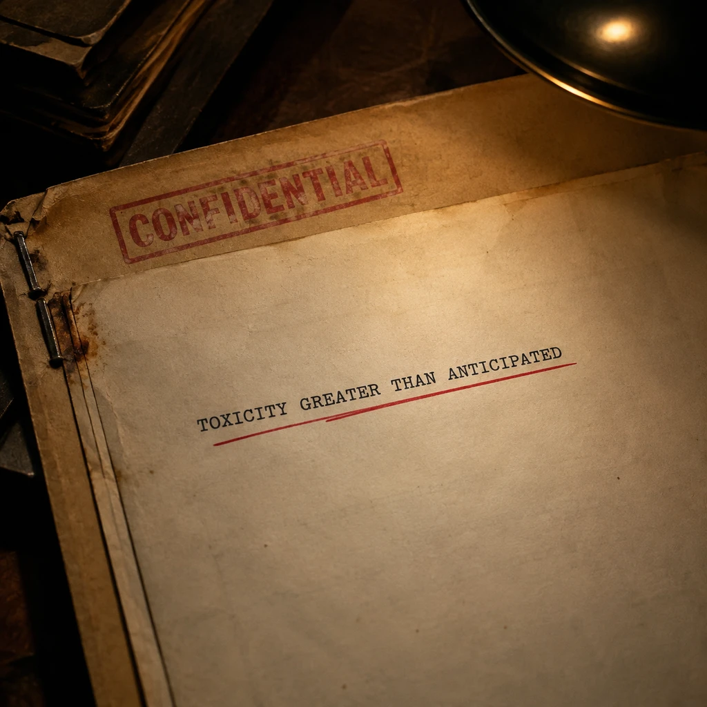 早在二十年前的内部报告中,就已明确记录毒性远超预期