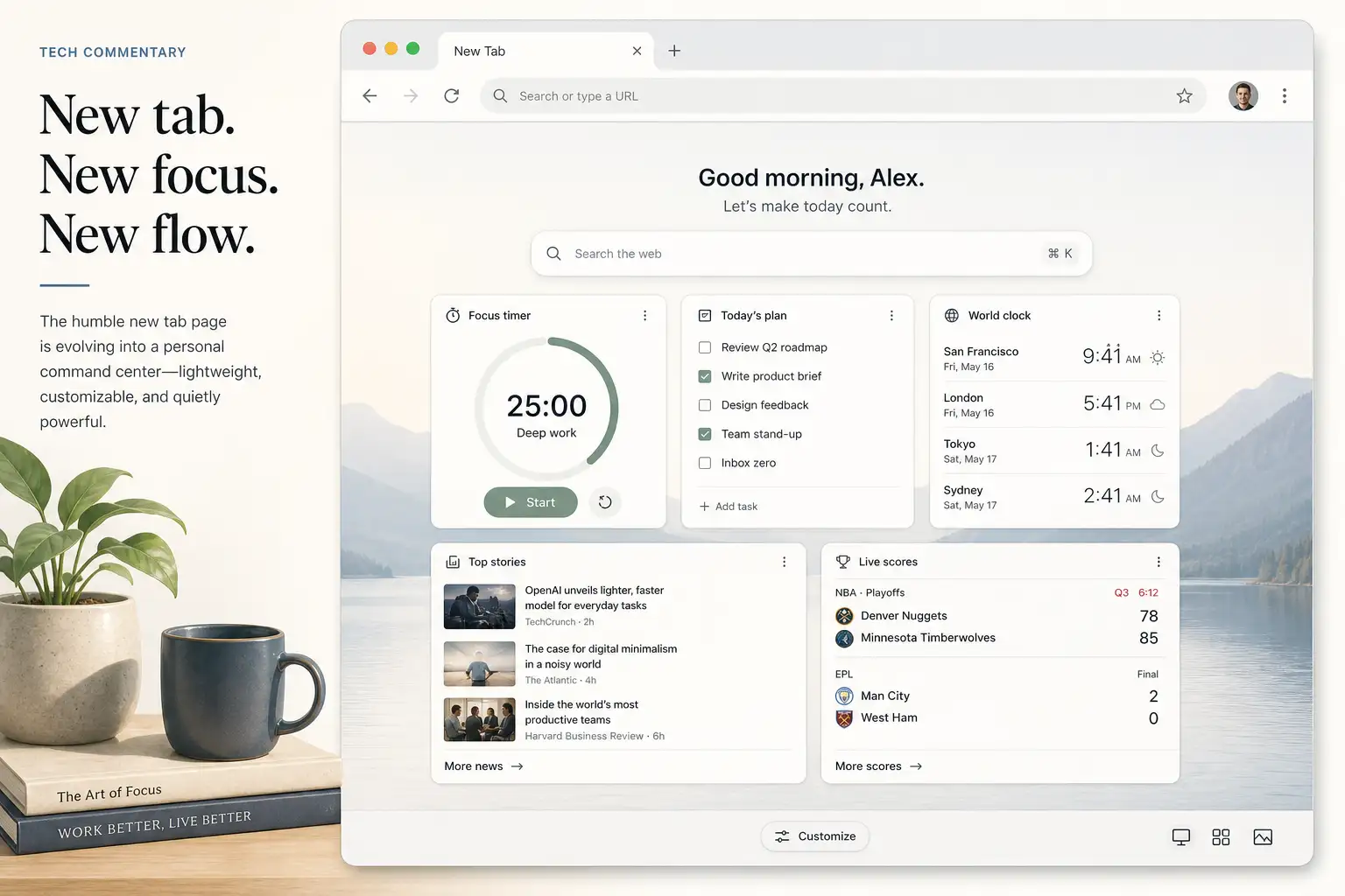 Firefox 新标签页加小组件:小功能,踩中了注意力入口