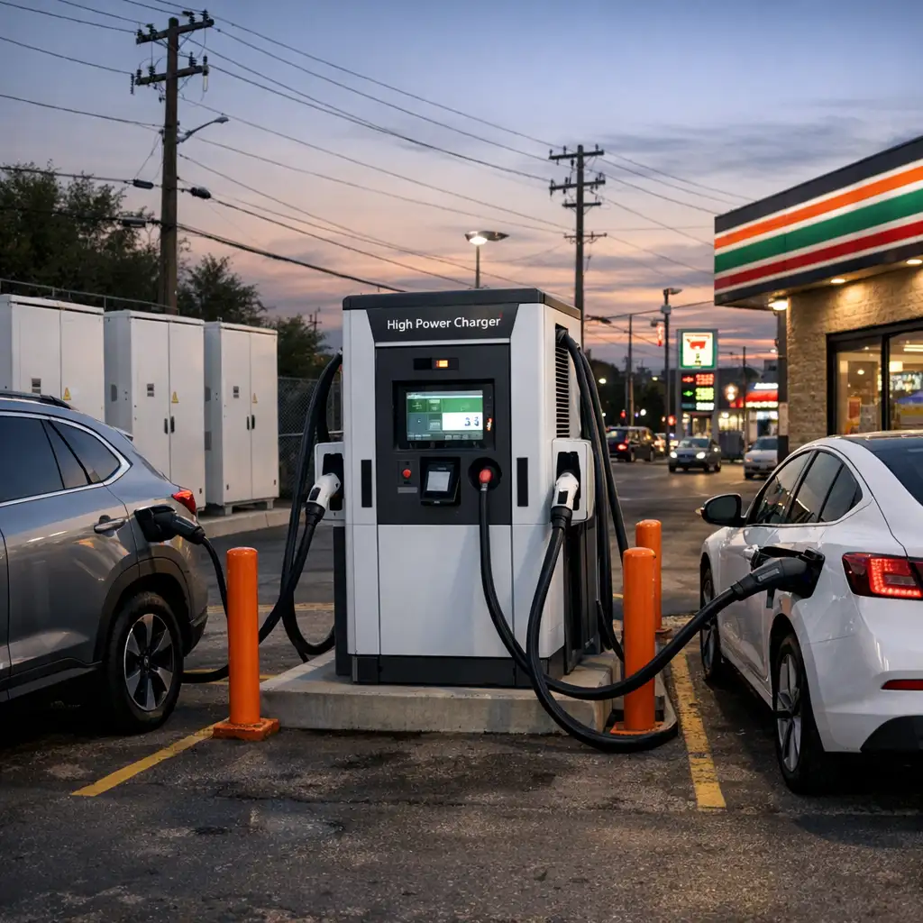 ChargePoint推600kW快充:值钱的不只是更猛,而是美国终于开始学着把高功率桩装进去