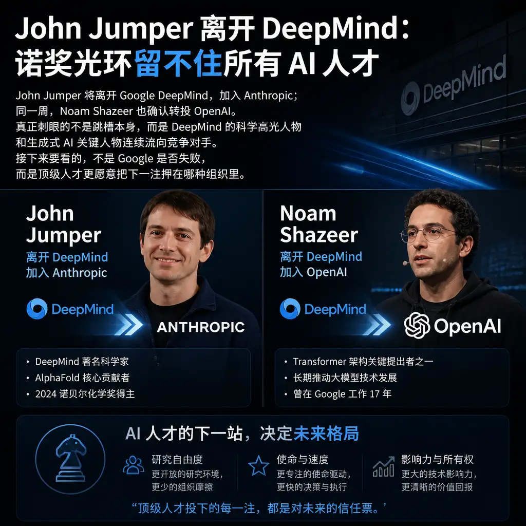 John Jumper 离开 DeepMind:诺奖光环留不住所有 AI 人才