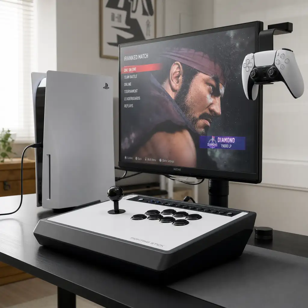 索尼两款 PS5 外设 8 月上市:格斗摇杆 199.99 美元,2K 显示器 349.99 美元