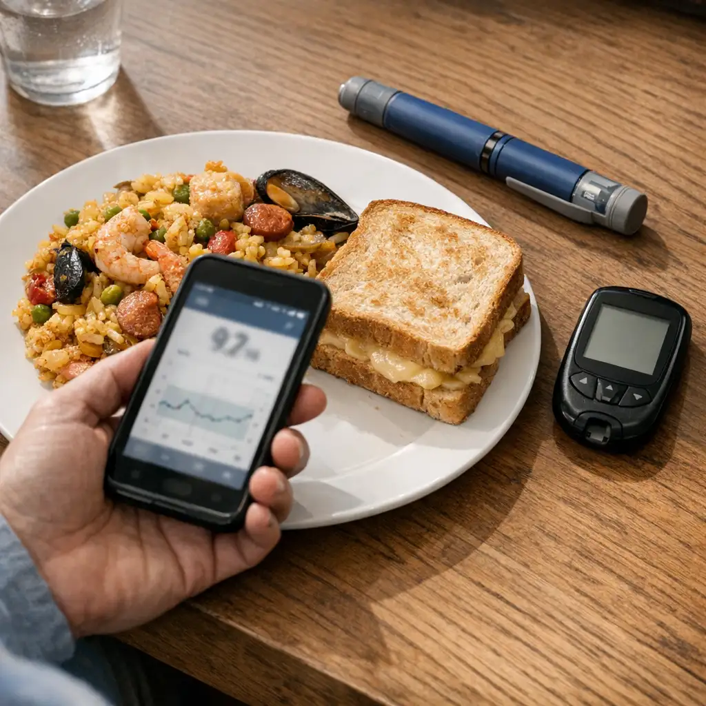 同一张饭照问 AI 26904 次:碳水估算还不能直接接管胰岛素剂量