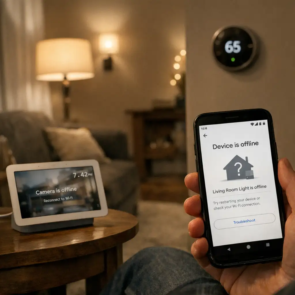 Google Home离线提示更新:智能家居终于开始解释“为什么坏了”