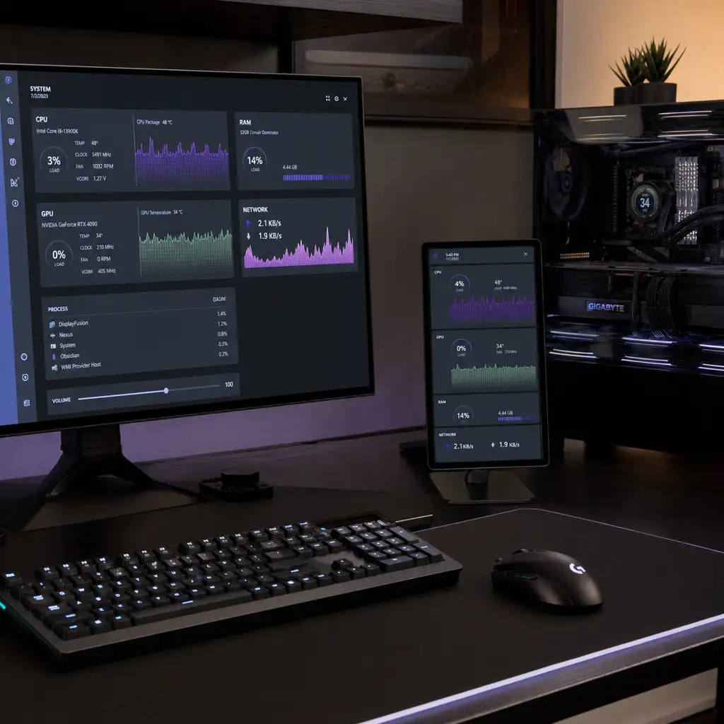 华硕 ROG Strix XG129C:12.3 英寸触控副屏,补的是玩家桌面的控制位