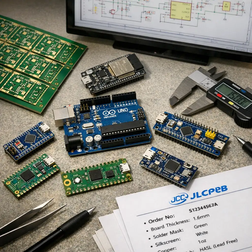 Easyduino 开源 KiCad 开发板工程:把经典板型整理成可打样、可改板的工程包