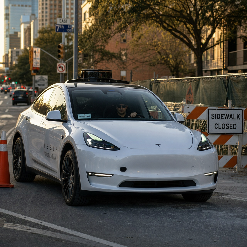 特斯拉Robotaxi两起远程接管碰撞曝光,慢扩张背后是安全冗余考题