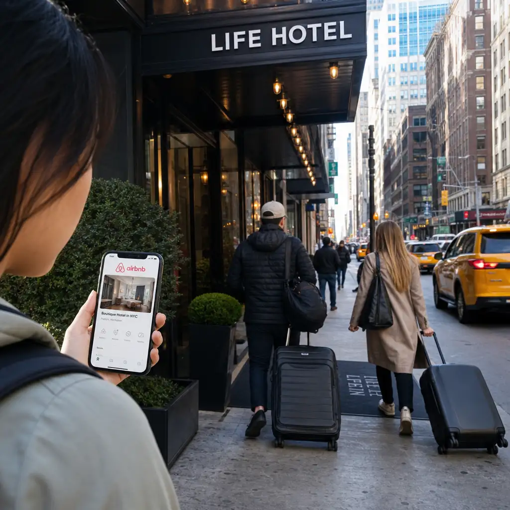 Airbnb 加入酒店预订:它补的不是 AI 行程助手,而是旅行入口