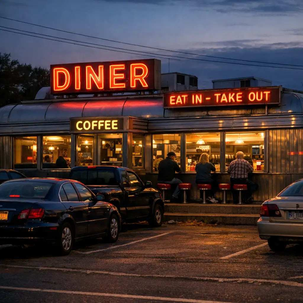 国会图书馆回看美式 Diner:怀旧滤镜背后,是一套大众消费机器