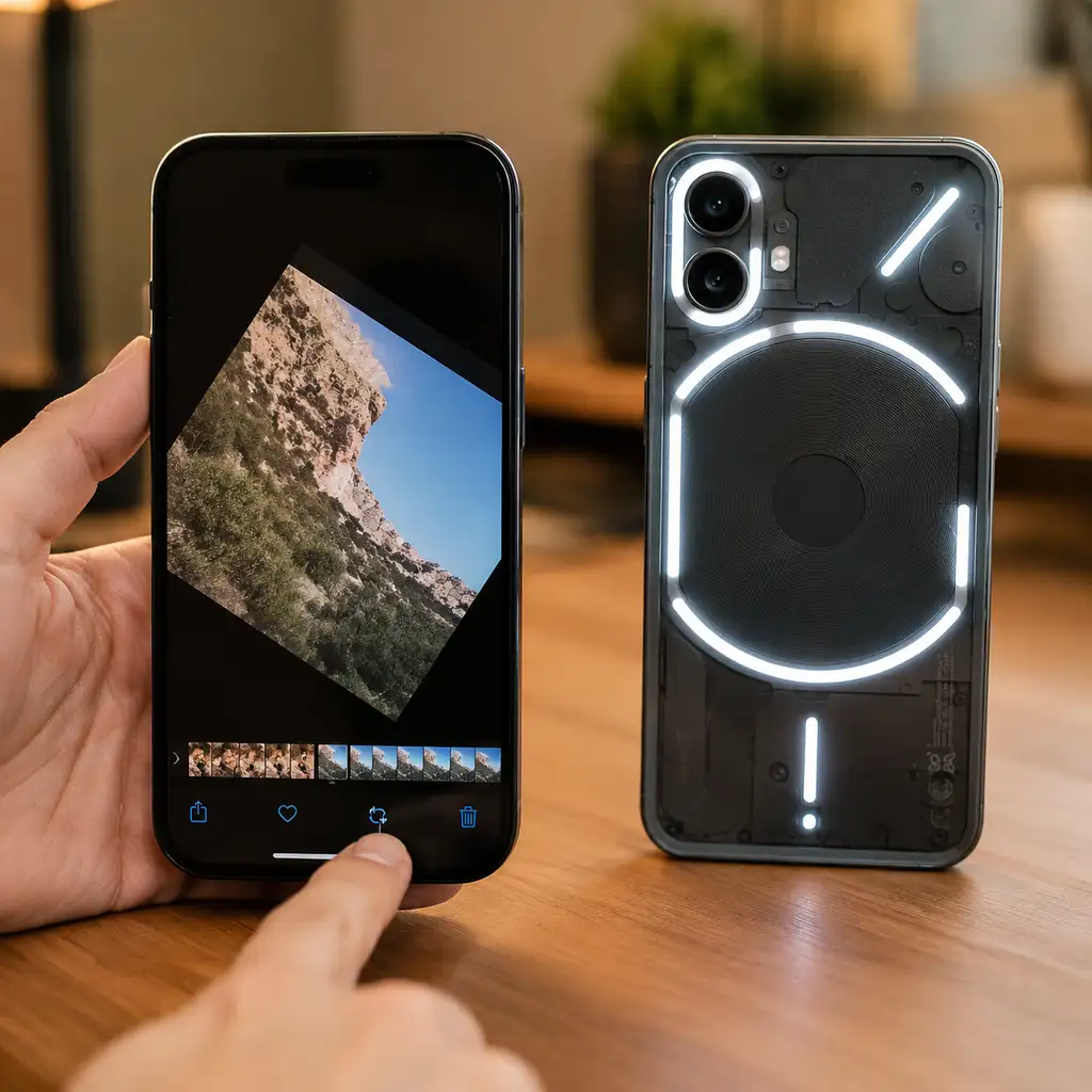 点8下旋转键:iPhone全记住,Nothing Phone悄悄丢了几次