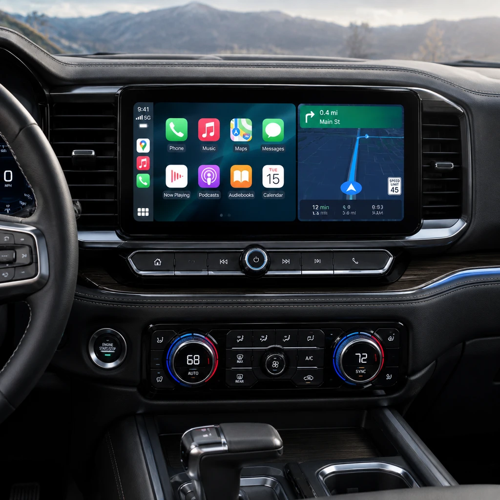 GM在2027款Chevrolet Silverado上保留CarPlay,底特律不敢切断基本盘