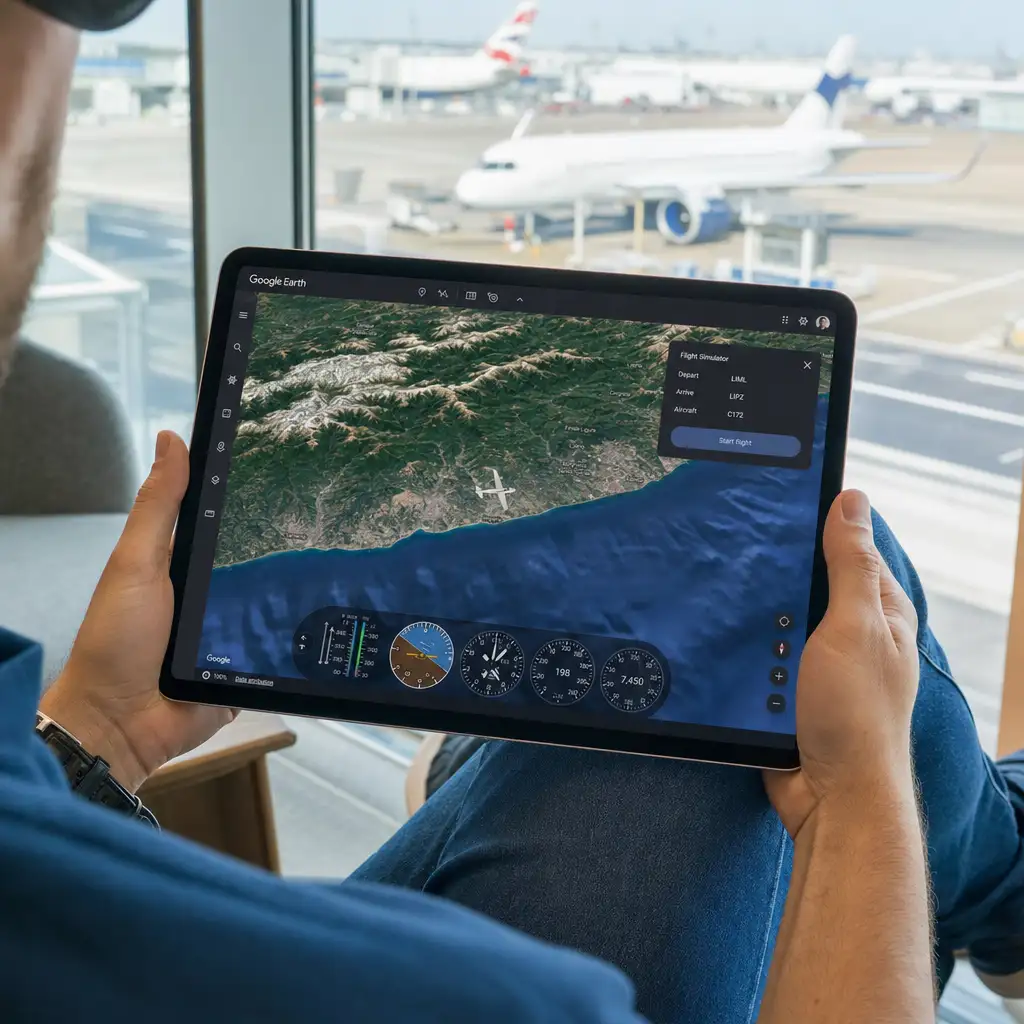 Google Earth 飞行模拟器进浏览器:老彩蛋被摆上台面,但别当成新游戏