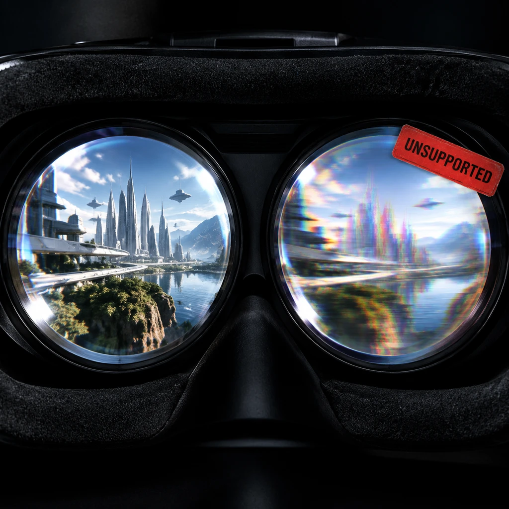 移动芯片运行 VR 门槛极高，轻微掉帧就会被直接判定不兼容