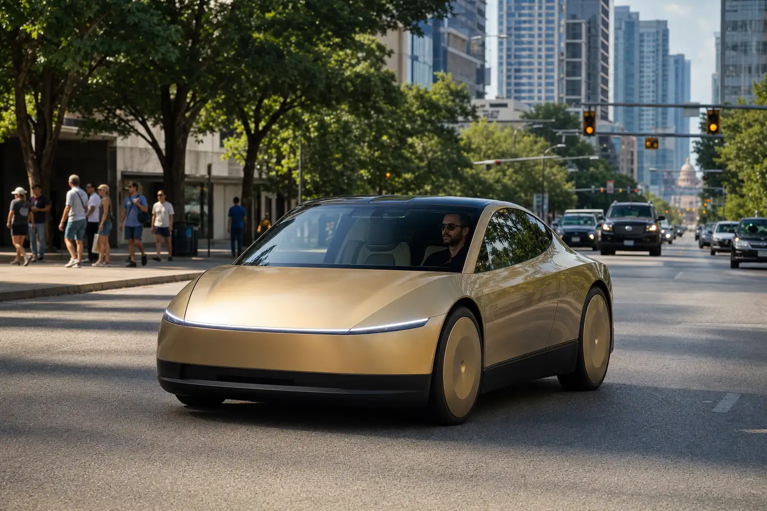 特斯拉无方向盘 Cybercab 上路:Robotaxi 的账,终于要当街算