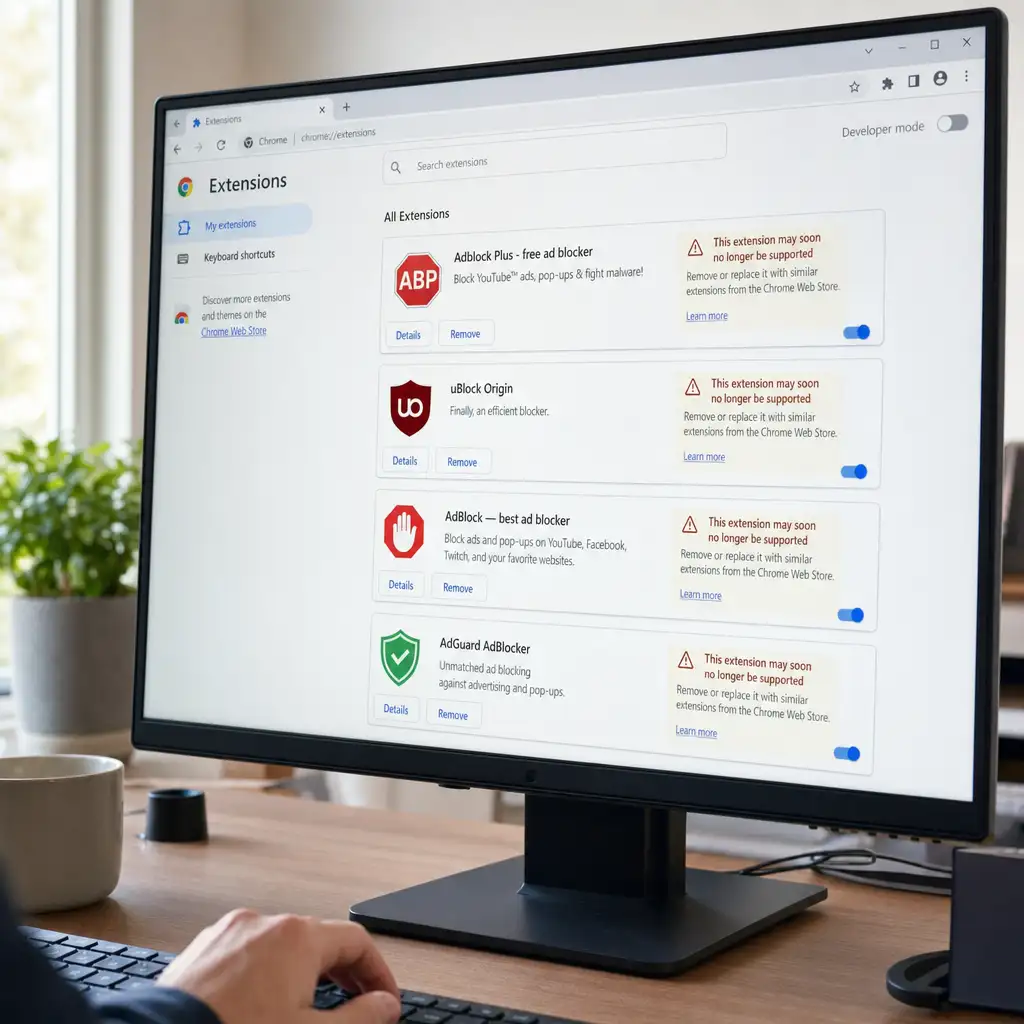 Chrome 151 关掉 MV2 后门:旧版 uBlock Origin 用户该换路了