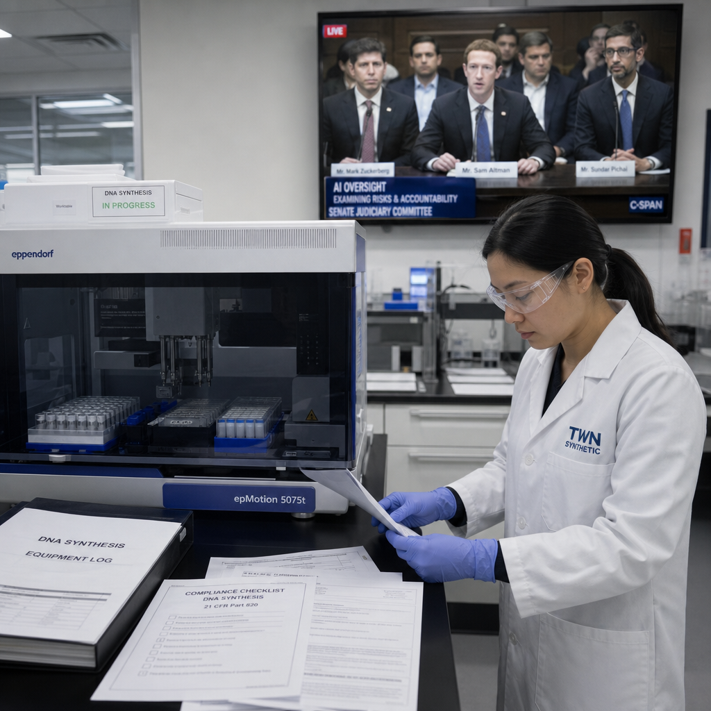 AI 巨头联名要求国会管 DNA 订单：风险不在模型，在下单那一刻