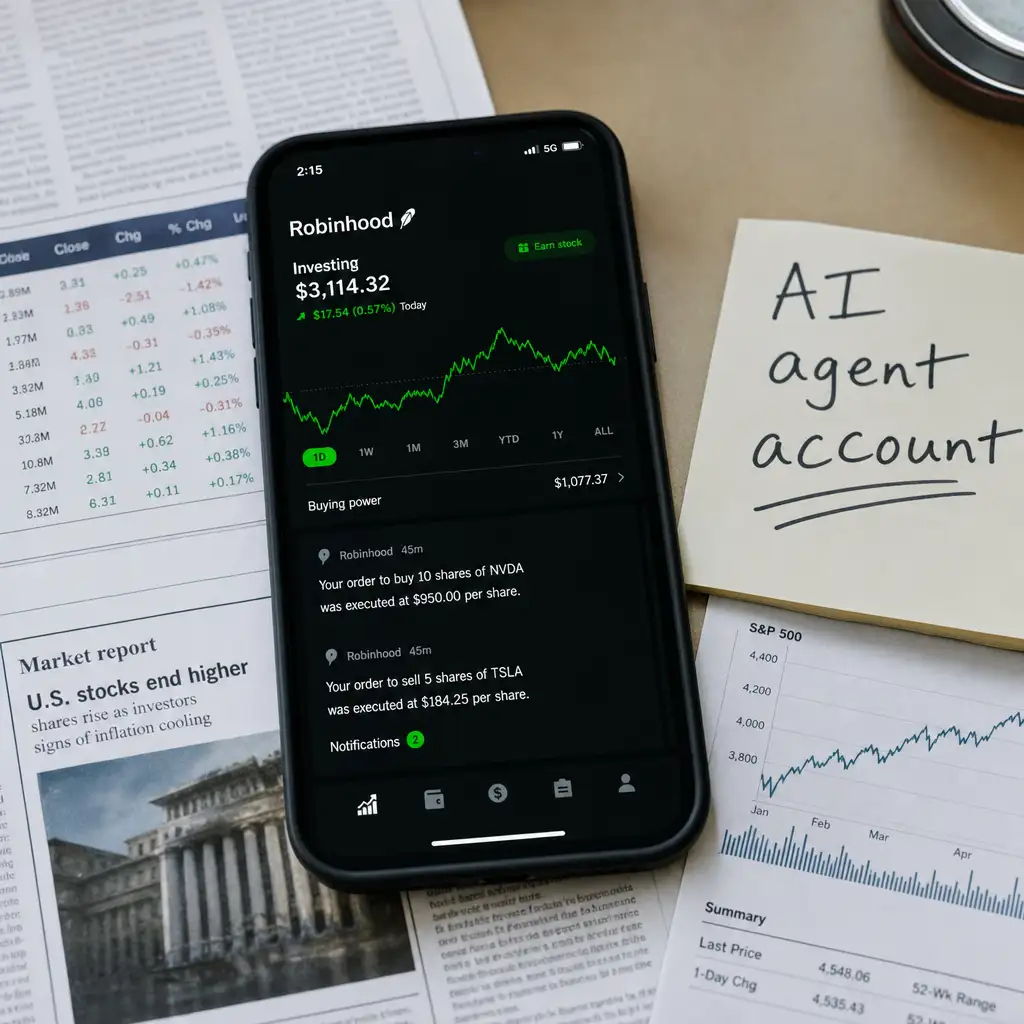 Robinhood 允许 AI agent 自动炒股:钱能先圈住,风险未必圈得住