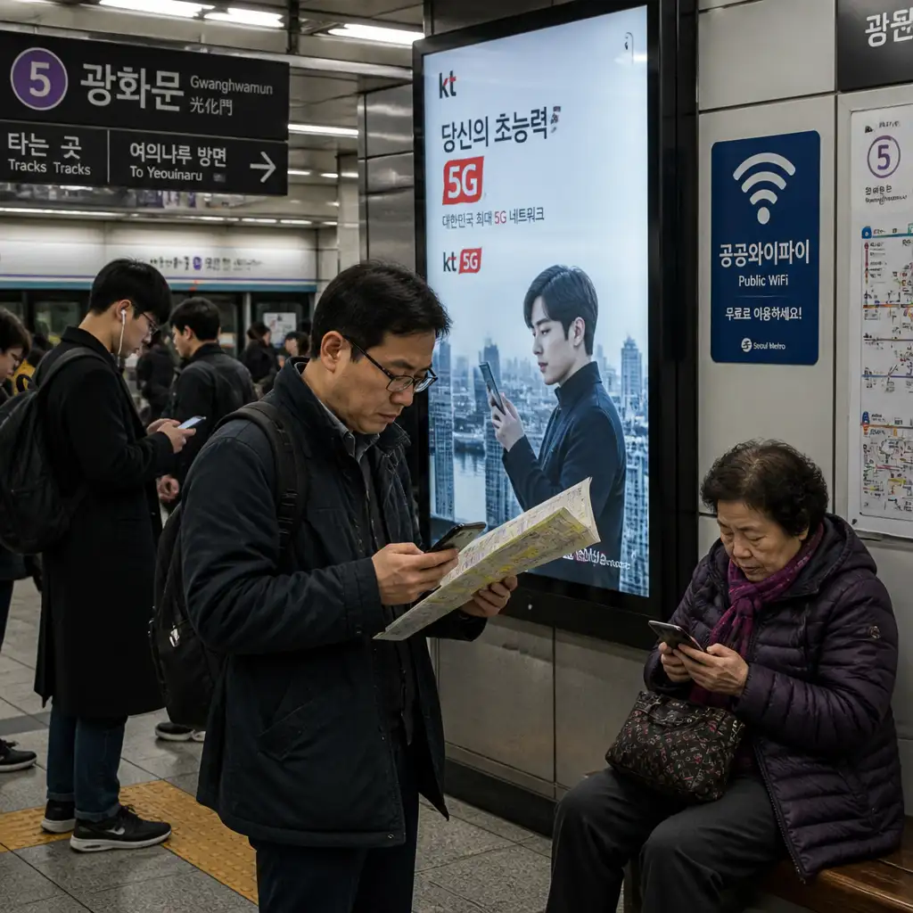 韩国把“断网焦虑”变成公共服务:流量用完后,人人还能保底上网