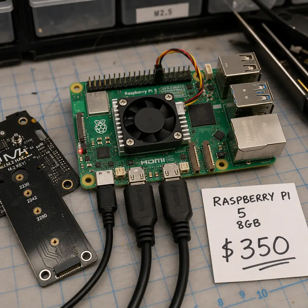 Adafruit 卖到 350 美元的 Raspberry Pi 5:树莓派的低门槛叙事变了