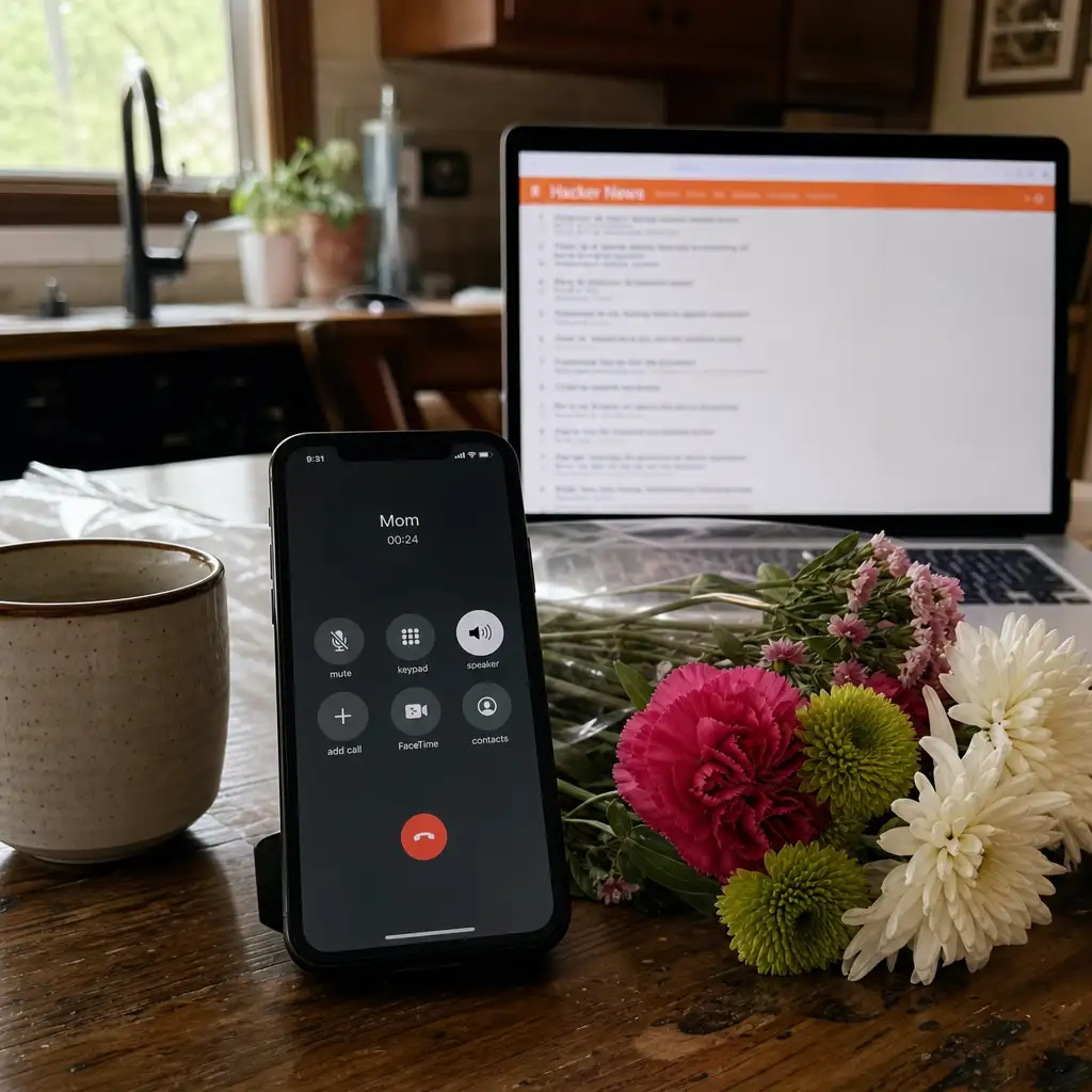 Hacker News 上的一句母亲节提醒:技术社区里,非技术内容为何能短暂成立