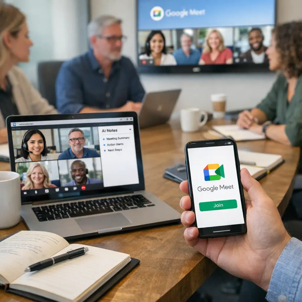 Google 把 Gemini 会议纪要扩到线下、Zoom 和 Teams,抢的是会后记录入口