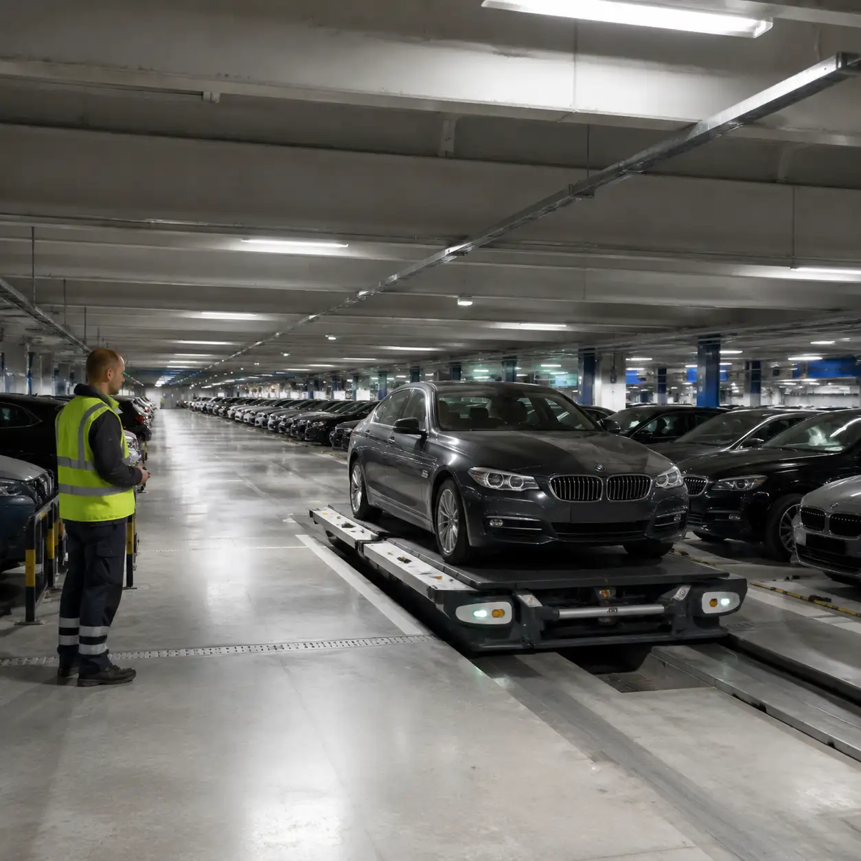 盖特威克机场的机器人代客泊车:车主省心,责任说不清