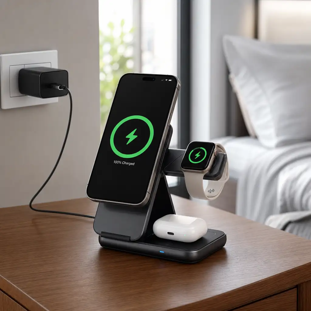 Anker 3合1无线充电站美国降至104.99美元:苹果多设备用户可以看,但别神化25W