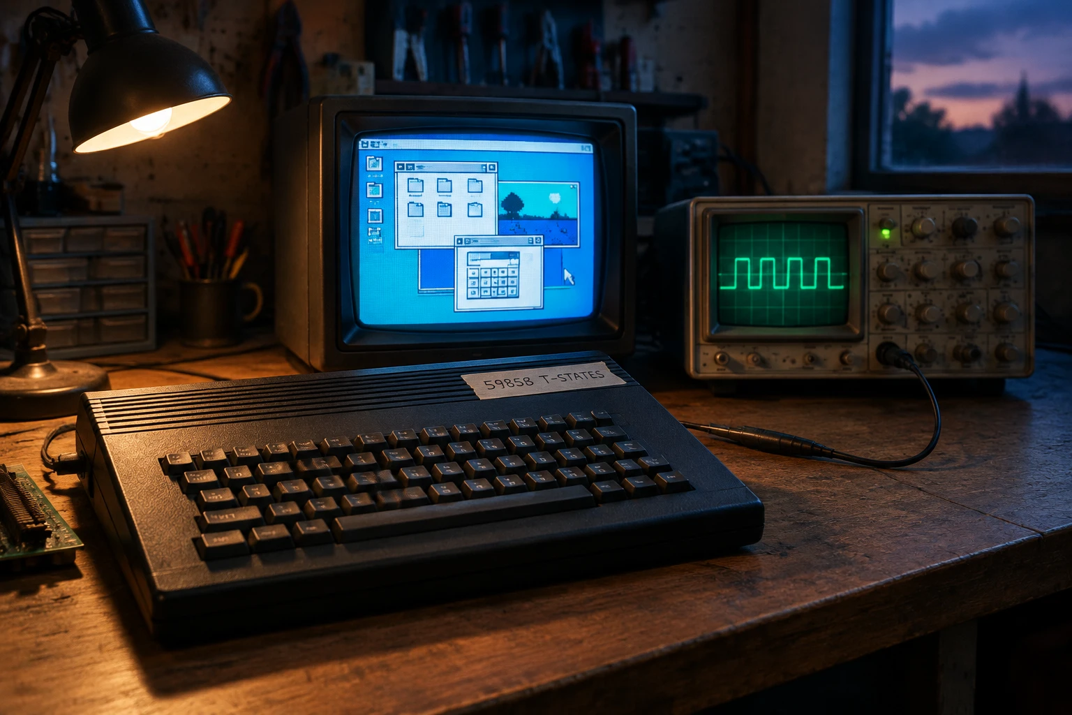 用Z80汇编在48K机器上硬写桌面：ZX Desk挑战59858周期极限
