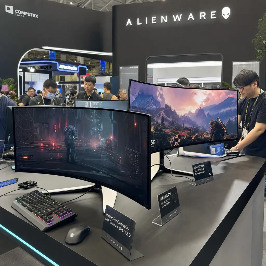 Alienware 34英寸 QD-OLED 变亮变快:但 110 PPI 让换机不够干脆