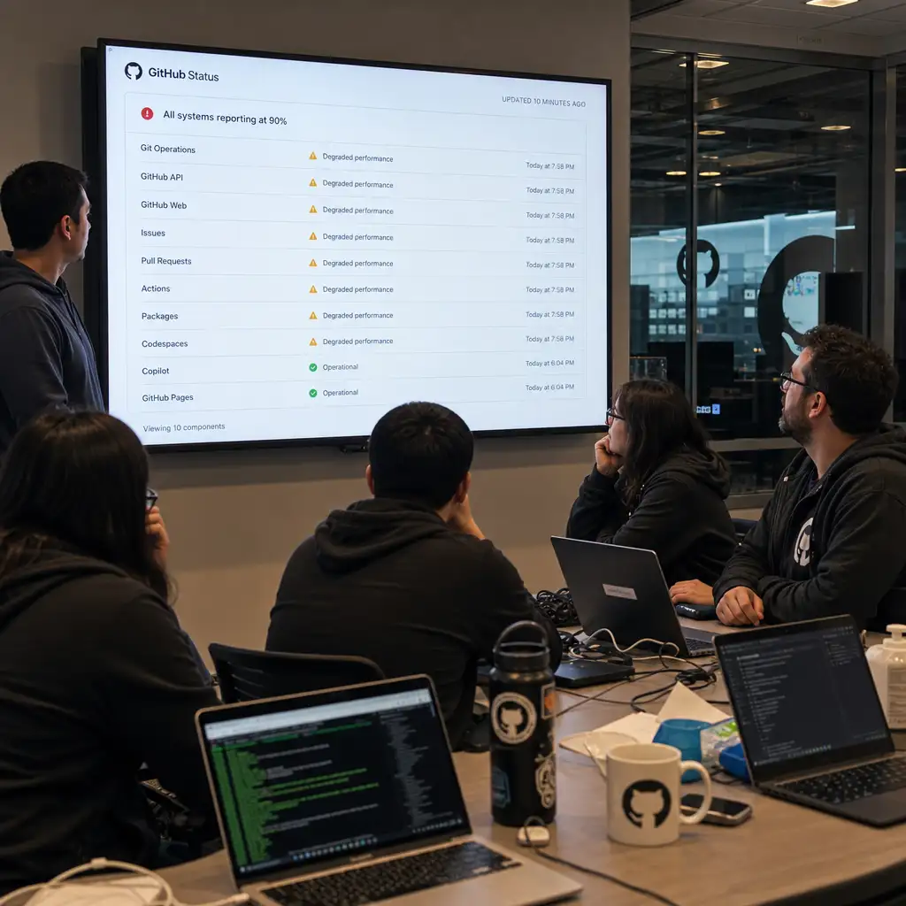 GitHub 多服务降级:不是全站宕机,但研发链路会被拖慢