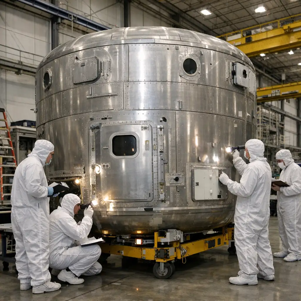 NASA月球门户两个居住舱现腐蚀:Gateway暂停后又暴露供应链短板